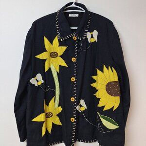 Floral Embroidered Jacket
